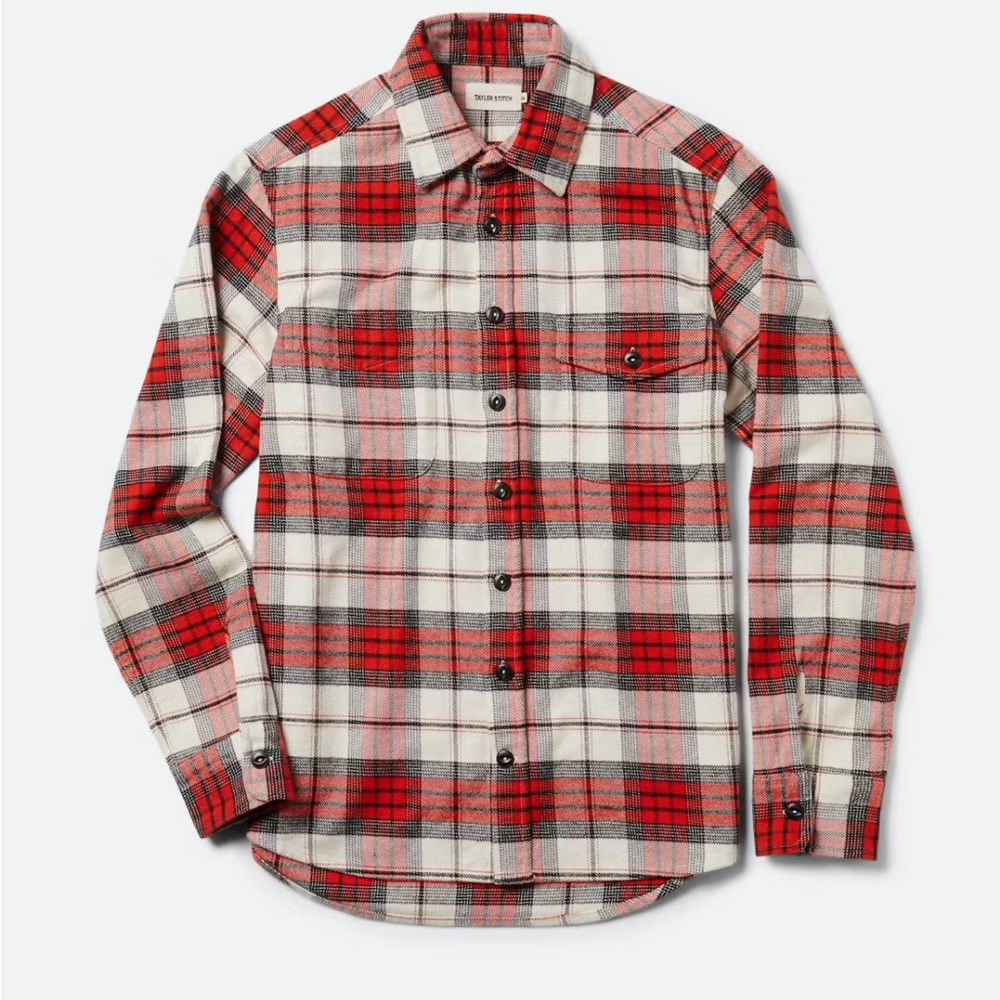 Taylor Stitch Crater Shirt in Engine Plaid NWT men’s XL 44